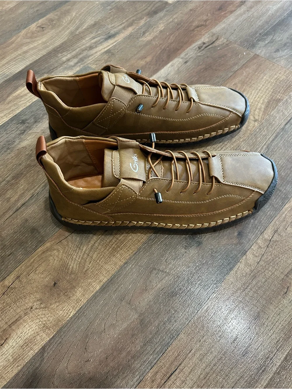 Men’s Greks Plerise Casual Brown Suede Lace-Up Shoes Sz 46/US 12-12.5 New!
